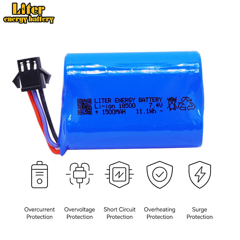 7.4V 1500mAh Li-ion Battery Pack for MN82