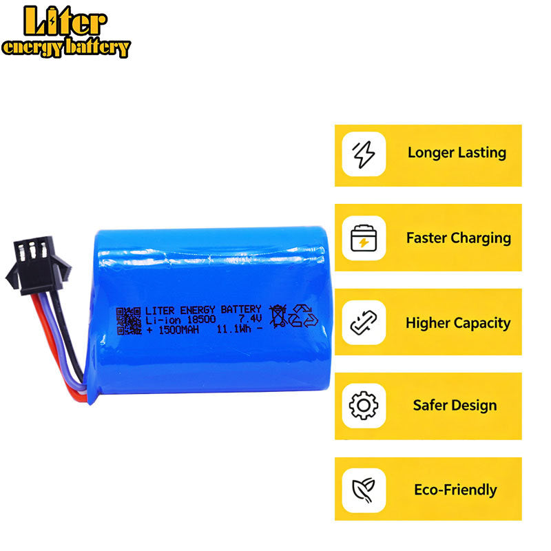 7.4V 1500mAh Li-ion Battery Pack for MN82
