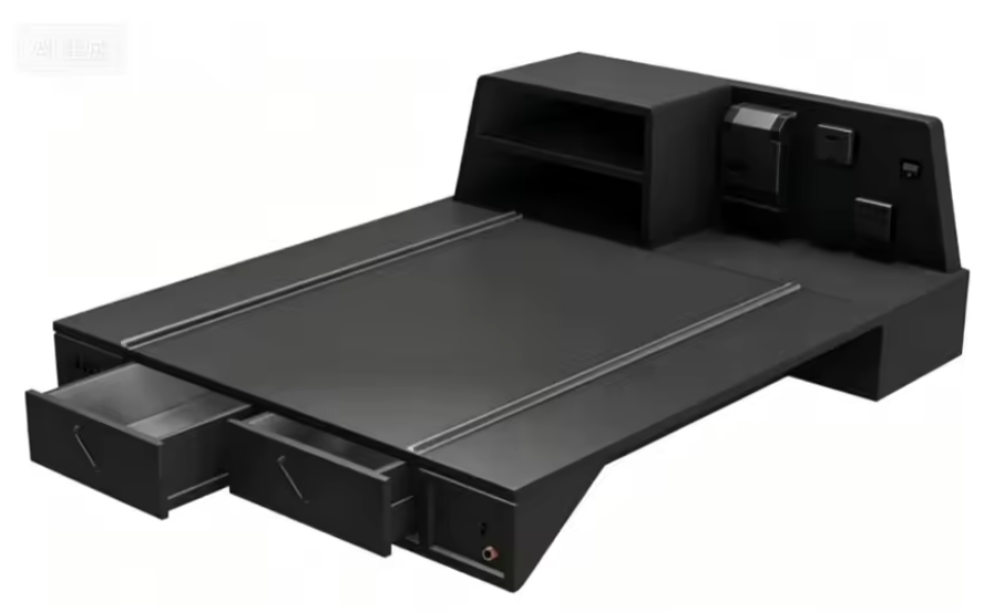MN82 Rear Tray with Pull-Out Storage Drawer